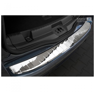 Protector Cromado Acero Paragolpes Trasero Ford S-Max Ii 2015- 'Ribs'