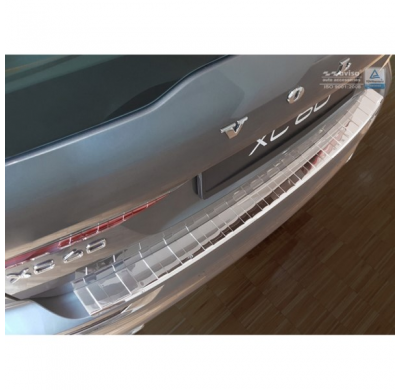 Protector cromado acero paragolpes trasero Volvo XC60 II 2017- 'Ribs'