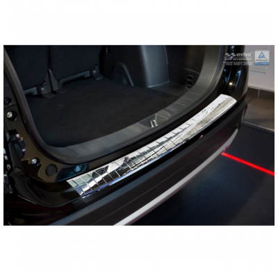 Protector cromado acero paragolpes trasero Mitsubishi Outlander III 2015- 'RIbs'