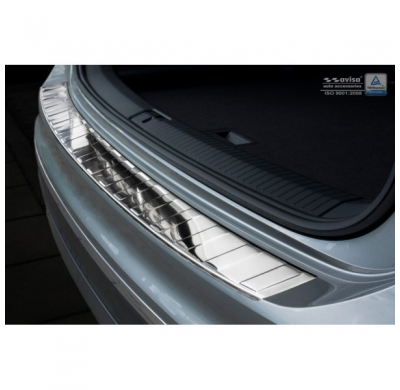 Protector cromado acero paragolpes trasero Volkswagen Tiguan II incl. Allspace 2016- 'Ribs'