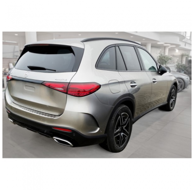 Protector de parachoques trasero de acero inoxidable cromado adecuado para Mercedes GLC II (X254) 2022- 'Ribs'