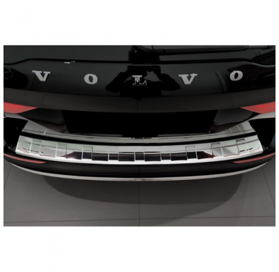 Protector de parachoques trasero de acero inoxidable cromado adecuado para Volvo V60 II / V60 II Cross Country 2018- & V60 II Pl