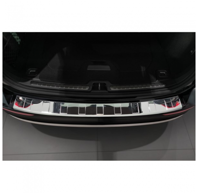 Protector de parachoques trasero de acero inoxidable cromado adecuado para Volvo V60 II / V60 II Cross Country 2018- & V60 II Pl