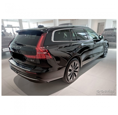 Protector de parachoques trasero de acero inoxidable cromado adecuado para Volvo V60 II / V60 II Cross Country 2018- & V60 II Pl