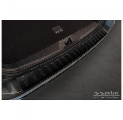 Protector de parachoques trasero de acero inoxidable para Subaru Outback (BT) 2020- 'Ribs'.