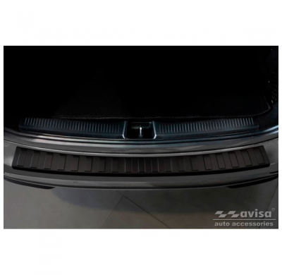 Protector de parachoques trasero de acero inoxidable negro mate para Mercedes Clase B III W247 / AMG 2018-