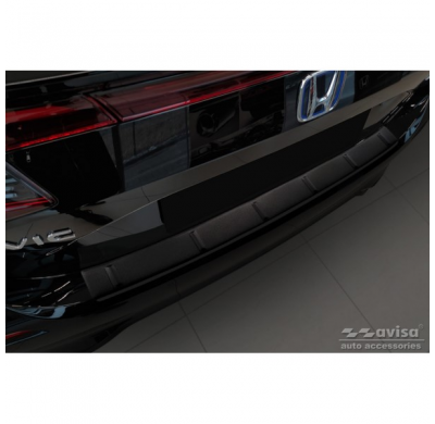 Protector de parachoques trasero en acero inoxidable negro mate para Honda Civic XI HB 2022- 'Ribs'.