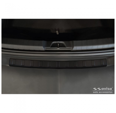 Protector de parachoques trasero de acero inoxidable negro mate apto para Jeep Avenger + EV 2023- 'Ribs'