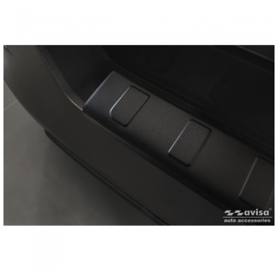 Protector de parachoques trasero de acero inoxidable negro mate apto para Jeep Avenger + EV 2023- 'Ribs'