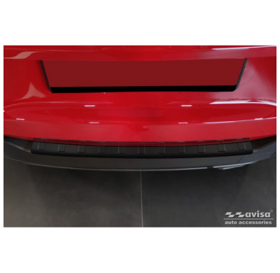 Protector de parachoques trasero de acero inoxidable negro mate apto para Jeep Avenger + EV 2023- 'Ribs'