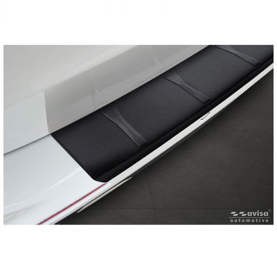 Protector de parachoques trasero de acero inoxidable negro mate apto para Mercedes Clase E (S214) Estate 2023 - 'Ribs'