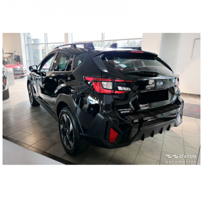 Protector de parachoques trasero de acero inoxidable negro mate Avisa compatible con Subaru Crosstrek III 2023 - 'Ribs'