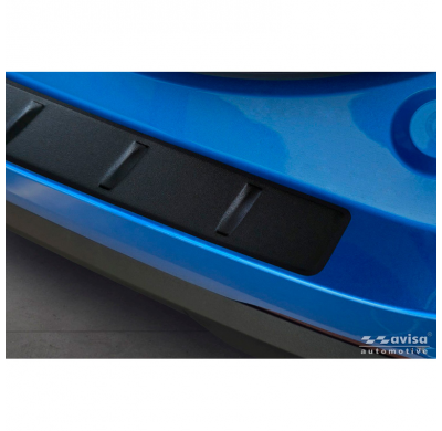 Protector de parachoques trasero de acero inoxidable negro mate Avisa adecuado para MG ZS II 2024 - 'Ribs'