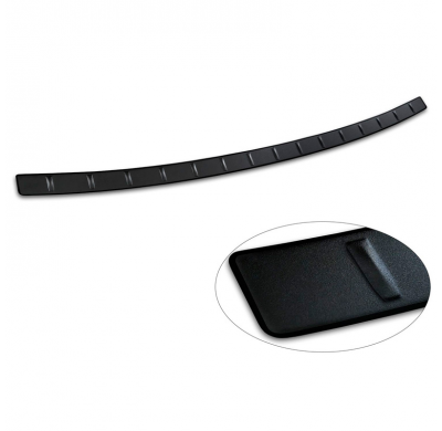 Protector de parachoques trasero de acero inoxidable negro mate Avisa adecuado para MG ZS II 2024 - 'Ribs'