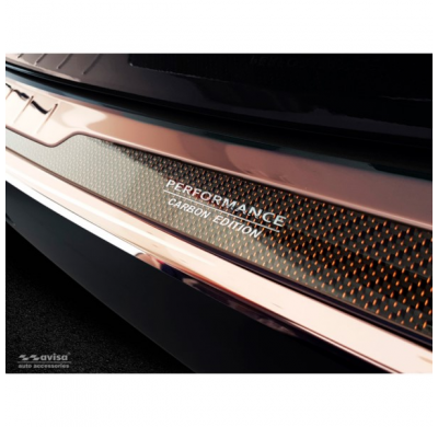 Protector De Paragolpes Trasero Acero Inox 'Deluxe' Bmw X1 F48 2015- 'Performance' Copper Mirror/Copper Carbon