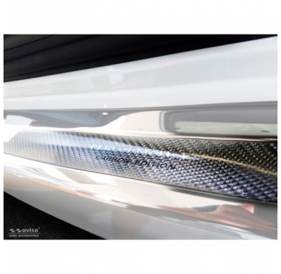 Protector De Paragolpes Trasero Acero Inox 'Deluxe' Bmw 5-Series G31 Touring 2017- 'Performance' Plata Mirror/Plata Carbon