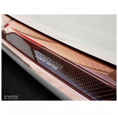 Protector De Paragolpes Trasero Acero Inox 'Deluxe' Bmw 5-Series G31 Touring 2017- 'Performance' Brushed Copper/Copper Carbon