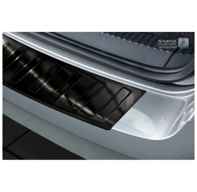 Protector negro acero paragolpes trasero Skoda Fabia III Combi 2015- 'Ribs'