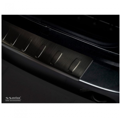Protector negro acero paragolpes trasero Dacia Duster 2010-2017 'Ribs'