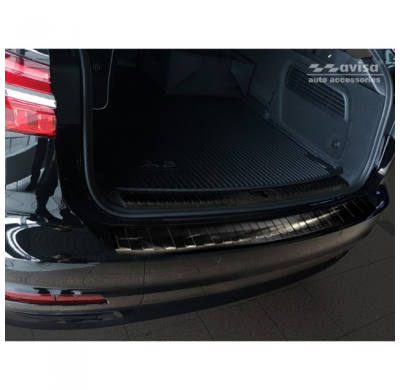 Protector negro acero paragolpes trasero Audi A6 (C8) Avant 2018- 'Ribs'