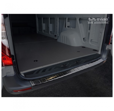 Protector negro acero paragolpes trasero Mercedes Sprinter III 2018- 'Ribs'