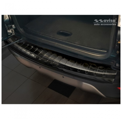 Protector negro acero paragolpes trasero Ford Ecosport II Facelift 2017- 'Ribs'