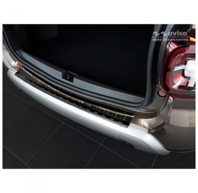 Protector negro acero paragolpes trasero Dacia Duster II 2018- 'Ribs'