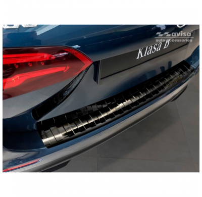 Protector negro acero paragolpes trasero Mercedes B-Class W247 2018- 'Ribs'