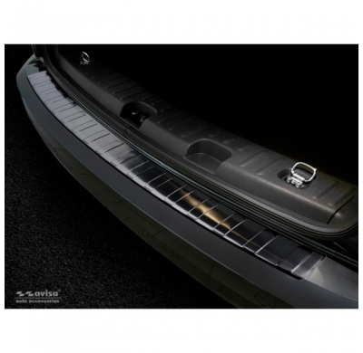 Protector Trasero De Paragolpes Acero Negro Para Volkswagen Caddy 2004-2015 & Fl 2015- 'Ribs'