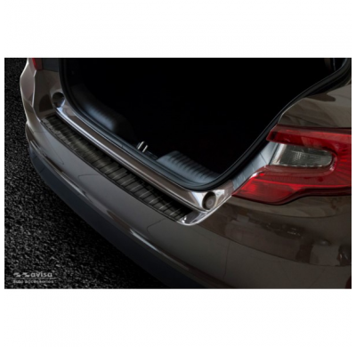 Protector Trasero De Paragolpes Acero Negro Para Fiat Tipo Sedan 2016- 'Ribs'