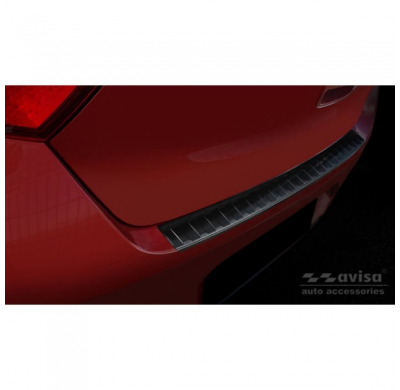 Protector De Parachoques Trasero De Acero Inoxidable Negro Valido Para Hyundai I10 Hb 5 Puertas 2019- 'Ribs'