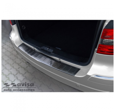 Protector Trasero De Paragolpes Acero Negro Para Mercedes B-Class W245 2005-2008 'Ribs'