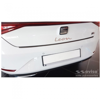 Protector De Parachoques Trasero En Acero Inoxidable Negro Valido Para Seat Leon Iv Hb 5 Puertas 2020-