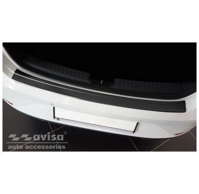 Protector De Parachoques Trasero En Acero Inoxidable Negro Valido Para Seat Leon Iv Hb 5 Puertas 2020-