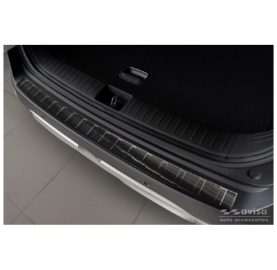 Protector de parachoques trasero de acero inoxidable negro para Kia Sportage V 2021- 'Ribs'