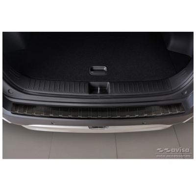 Protector de parachoques trasero de acero inoxidable negro para Kia Sportage V 2021- 'Ribs'