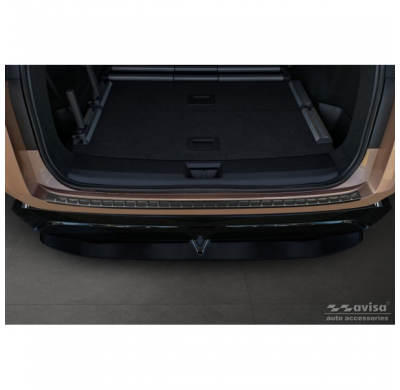 Protector de paragolpes trasero de acero inoxidable negro apto para Nissan Ariya 2022- 'Ribs'