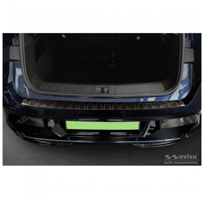 Protector de parachoques trasero en acero inoxidable para Renault Megane E-Tech 2022- 'Ribs'.