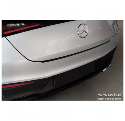 Protector de parachoques trasero de acero inoxidable negro apto para Mercedes GLC II Coupé (C254) 2023-