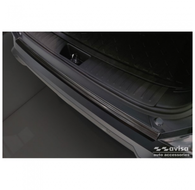 Protector de parachoques trasero de acero inoxidable negro apto para Hyundai Kona II (SX2) 2023-