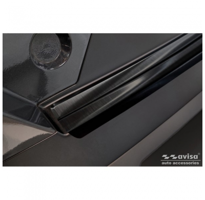 Protector de parachoques trasero de acero inoxidable negro apto para Hyundai Kona II (SX2) 2023-