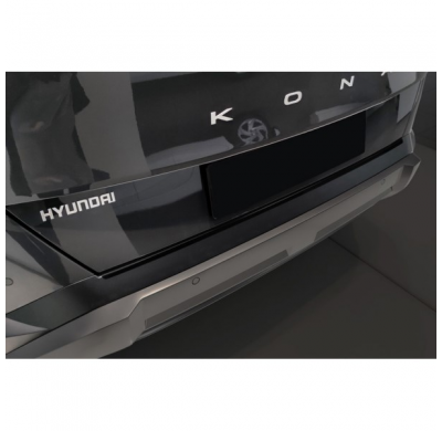 Protector de parachoques trasero de acero inoxidable negro apto para Hyundai Kona II (SX2) 2023-
