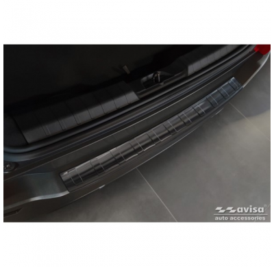 Protector de parachoques trasero de acero inoxidable negro apto para Jeep Avenger + EV 2023- 'Ribs'