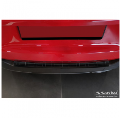 Protector de parachoques trasero de acero inoxidable negro apto para Jeep Avenger + EV 2023- 'Ribs'