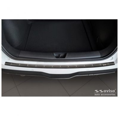 Protector de parachoques trasero de acero inoxidable negro apto para MG MG4 2022- 'British Flag'