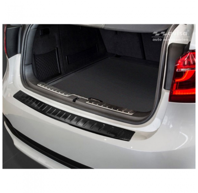 Protector Trasero De Paragolpes Carbono Real 3d Para Bmw X6 (F16) 2014-2019