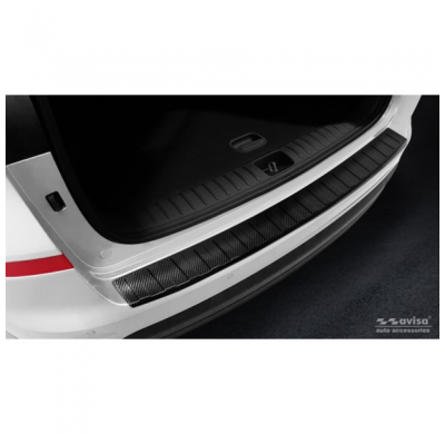 Protector Trasero De Paragolpes Carbono Real 3d Para Hyundai Tucson Facelift 2018-