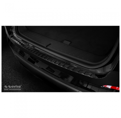 Protector Trasero De Paragolpes Carbono Real 3d Para Bmw X4 F26 2014-2018 'Ribs'
