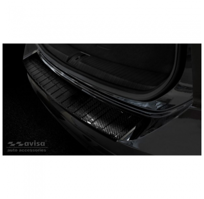 Protector Trasero De Paragolpes Carbono Real 3d Para Volkswagen Touran Iii 2015- 'Ribs'