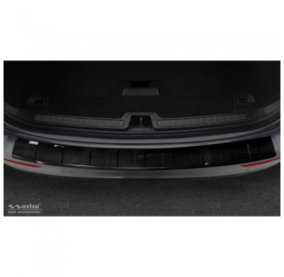 Protector Trasero De Paragolpes Carbono Real 3d Para Volvo V60 2018- 'Ribs'